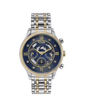 sonata Men Stainless Steel Analogue Watch-NU77146BM01-picture-4