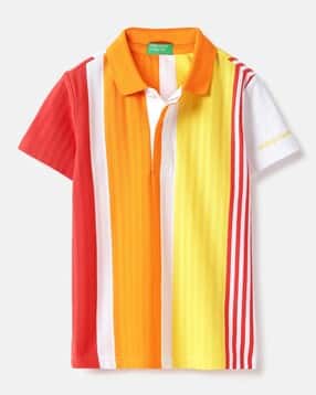united colors of benetton Vertical Structure Engineered Polo T-Shirt-picture-27