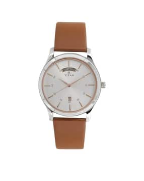 Analogue Watch with Leather Strap-NU1767SL01-image-40