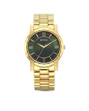 men karishma zing analogue watch with stainless steel strap-nu1644ym05