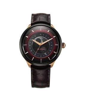 titan Stellar Caleum Sun Moon Phase Analogue Watch-NU10028KL01-picture-34