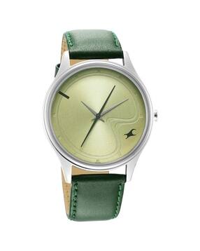 men leather analogue watch-nu3290sl02
