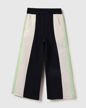 united colors of benetton Girls Colourblock Wide-Leg Track Pants-picture-35