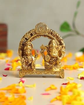 habere india Brass Laxmi Ganesh Idol -picture-53