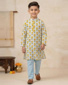 pspeaches Boys Embellished Kurta Pyjama Set-picture-30