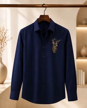 buda jeans co Men Embroidered Regular Fit Shirt-picture-24