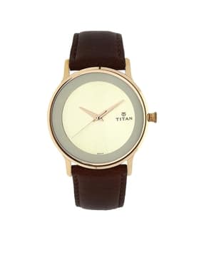 Analogue Watch with Leather Strap-NU1672WL01-image-48