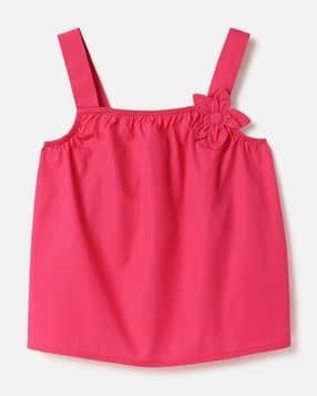 united colors of benetton Girls Regular Fit Pure Cotton Top-picture-11