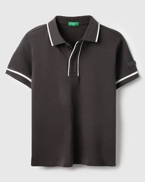 Interlock Polo T-Shirt with Piping-image-9