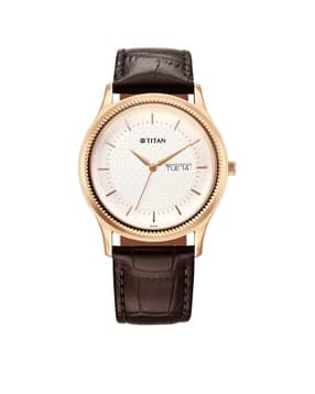 titan Men Karishma Leather Strap Analogue Watch-NU1824WL03-picture-10