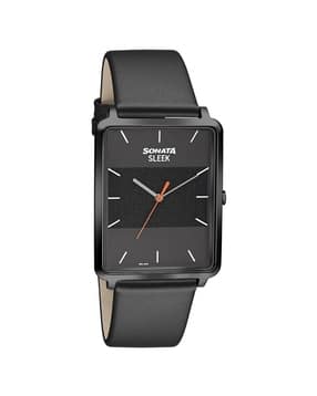 Men Analogue Watch with Leather Strap-NU7144NL01-image-34