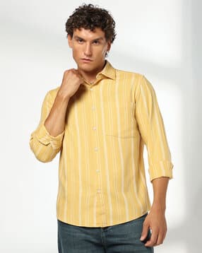 dnmx Men Stripes Regular Fit Shirt-picture-34
