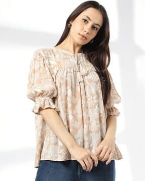 dnmx Women Floral Print Relaxed Fit Top-picture-50