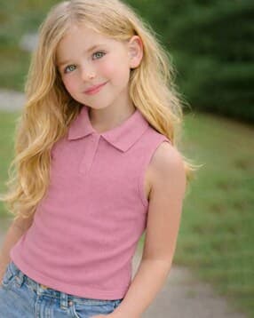 ninas Girls Ribbed Regular Fit Top-picture-25