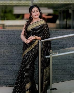 indie picks Women Banarasi Silk Traditional Saree-picture-35