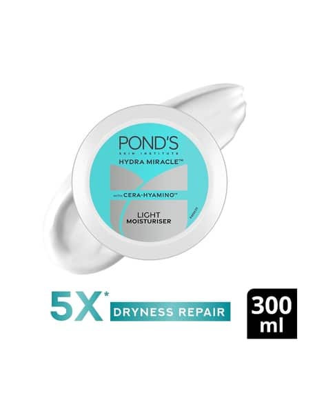 Pond's Light Moisturiser with Cera-Hyamino for 5X Dryness Repair for Soft & Smooth Skin