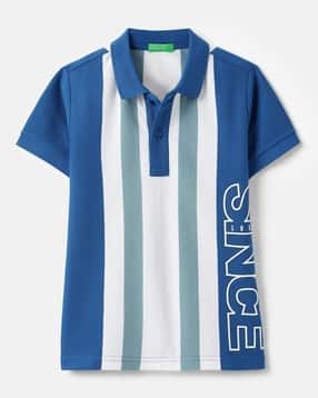 united colors of benetton Regular Fit Polo-Neck Striped T-Shirt-picture-18