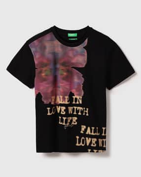 Regular Fit Round-Neck Printed T-Shirt-image-3