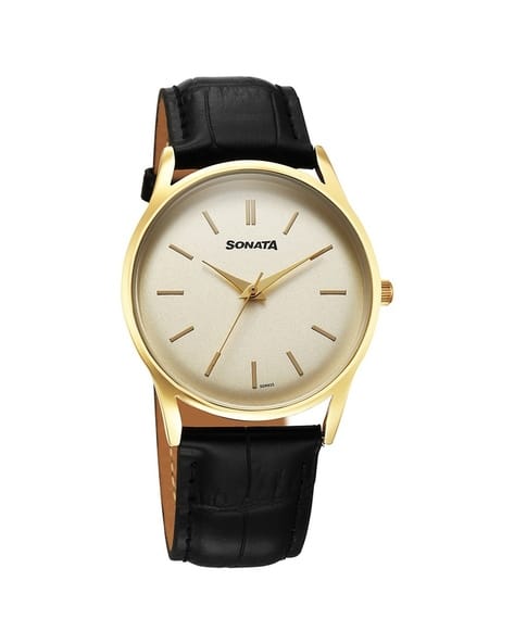 SONATA Men Stainless Steel Analogue Watch-NU77140YL01