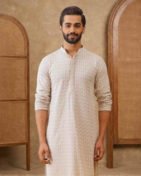 JOMPERS Embroidered Regular Fit Kurta