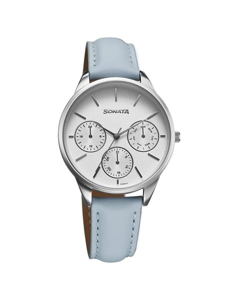 SONATA Women Leather Strap Analogue Watch-NU87085SL01