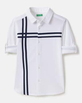 united colors of benetton Boys Striped Regular Fit Cotton Shirt-picture-22