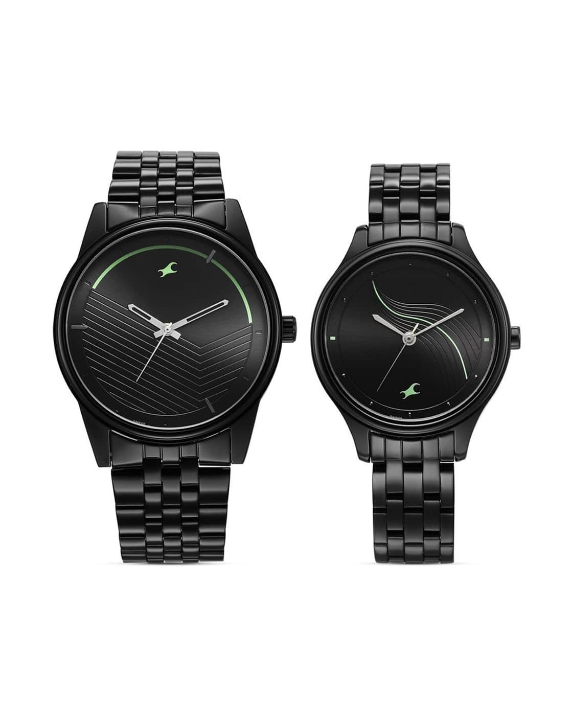 FASTRACK His & Her Water-Resistant Couple Analogue Watch Set-NU33056296NM01