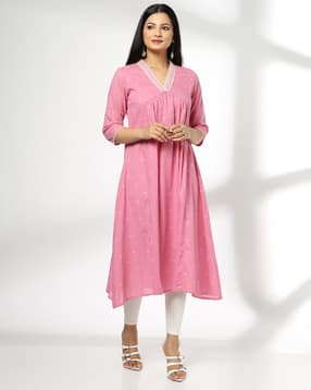 avaasa mix n' match Women Embroidered Flared Kurta-picture-25