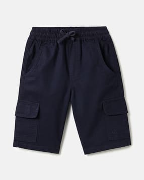 Boys Regular Fit Cotton Cargo Shorts-image-43