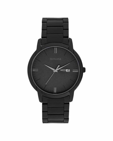 Sonata Men's Water-Resistant Analogue Watch NU77031NM03 Grey