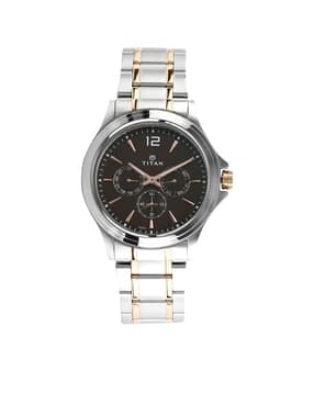 Analogue Watch with Metallic Strap-NU1698KM01-image-38