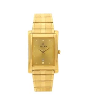Analogue Wrist Watch with Metallic Strap-NU9154YM02-image-35