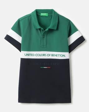 united colors of benetton Regular Fit Polo-Neck Colorblocked Polo Shirt-picture-35