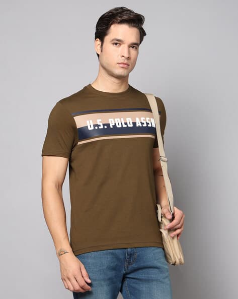 U.S. Polo Assn. Men Slim Fit Round-Neck T-Shirt