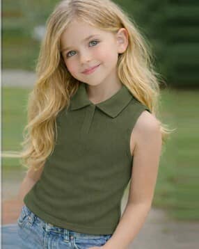 ninas Girls Ribbed Regular Fit Top-picture-20