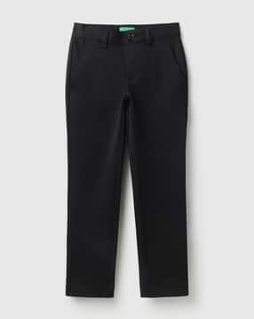 Boys Slim Fit Flat-Front Trousers-image-20
