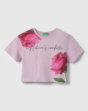 united colors of benetton Regular Fit Round-Neck Floral T-Shirt-picture-22