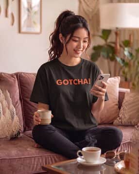 fabflee x ag Women Relaxed Fit Cotton T-Shirt-picture-15