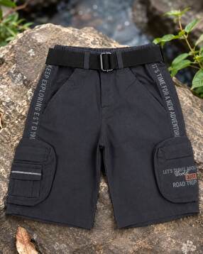 puppet-nx Boys Regular Fit Flat Front Cargo Shorts-picture-22