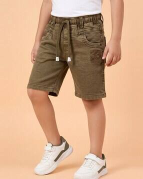 jfr Boys Embroidered Regular Fit Cargo Shorts-picture-20