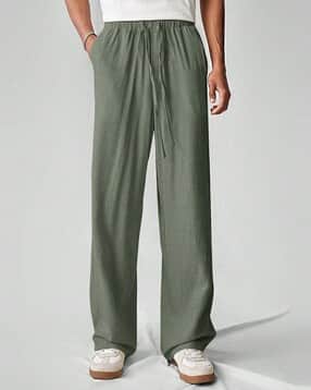 neonomad Men Relaxed Fit Wide Leg Trousers -picture-15
