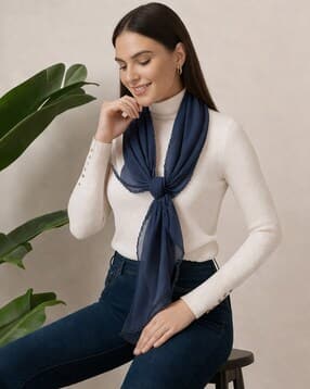 handicraft-palace Women Scarf with Lace Border-picture-41
