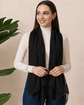 handicraft-palace Women Scarf with Lace Border-picture-39