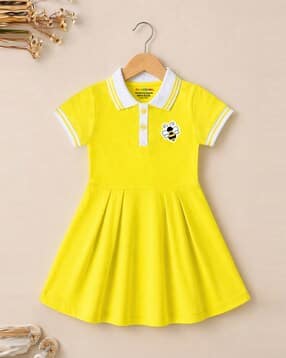 trampoline Girls Collar-Neck A-Line Dress-picture-39