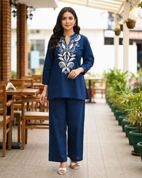piludi Women Embroidered Cotton 2-Piece Sets-picture-31