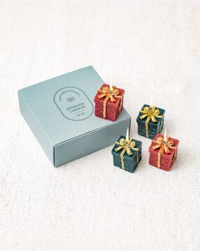 chumbak Holiday Glow Gift Shaped Candles-picture-53