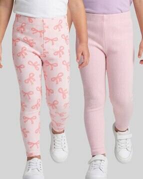 r&b Girls Self-Design Cotton Leggings-picture-12