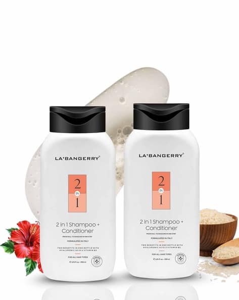 LABANGERRY 2-In-1 Shampoo + Conditioner With Rice Water Hyaluronic Acid & Vitamin B5