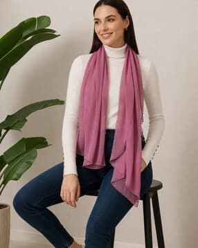handicraft-palace Women Scarf with Lace Border-picture-11