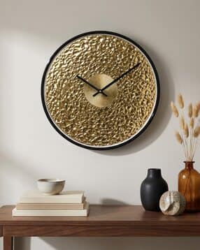 random Round Non-Ticking Analog Wall Clock -picture-49